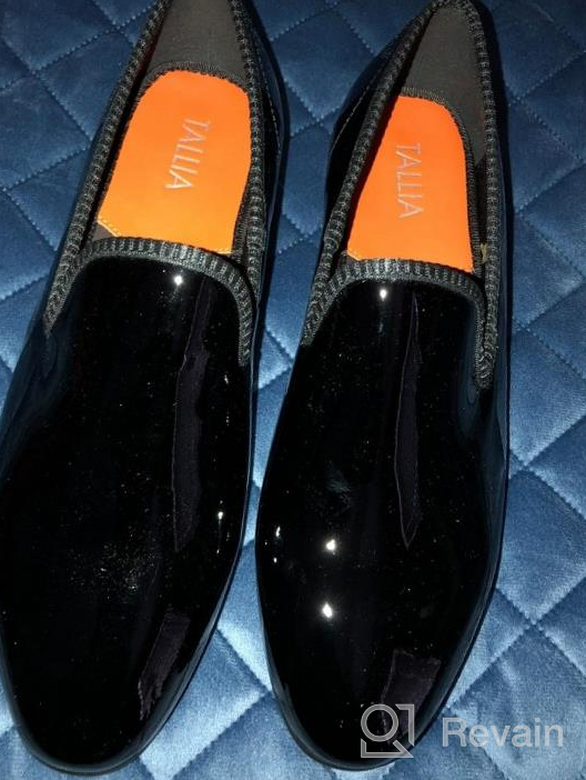 img 1 attached to Tallia Mens Enrico Black Bordo Men's Shoes and Loafers & Slip-Ons review by Kevin Ayala