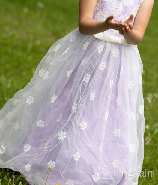 img 1 attached to TTYAOVO Flower Girl Princess Dress Children's Prom Puffy Ball Gowns for Pageants review by Damon Blazis