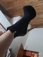 img 1 attached to LISHAN Women'S Platform 6In Stiletto Heel Black Ankle High Boots review by Dave White