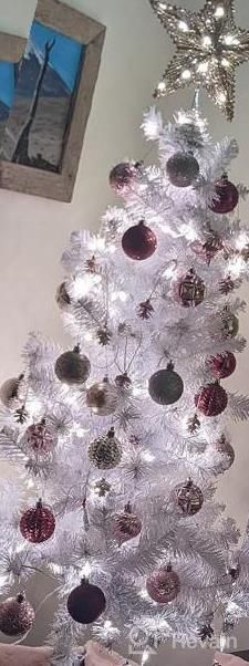 img 1 attached to Rose Gold Glitter 3D Star Tree Topper With LED Lights - Perfect For Christmas Tree Decoration And Festive Seasonal Decor, Luxspire review by Luisana Brooks