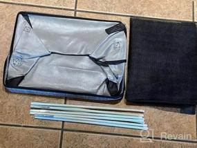 img 5 attached to Эффективная и стильная складная корзина для белья SOLEDI 100L со съемной сумкой для хранения одежды и игрушек