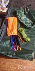 img 5 attached to Легкая водонепроницаемая палатка Grassman Footprint с сумкой для переноски - идеально подходит для кемпинга, походов и гамака от дождя