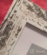img 1 attached to Set Of 6, Rustic Dark Brown Wooden Picture Frames - 8X10 Photo Frames With Mats For 5X7 Pictures, Wall Collage Mount Or Tabletop Display - Perfect For Home Decor And Gift Giving review by Diane Beachem