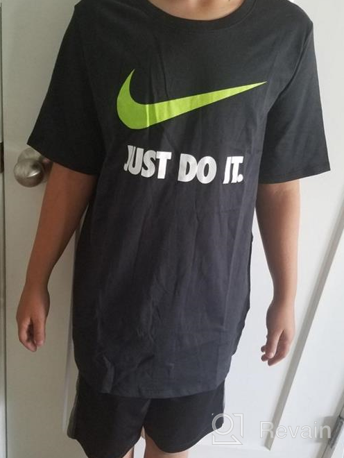 img 1 attached to Nike Boys' Just Do It Swoosh T-Shirt review by Jeffrey Dunn