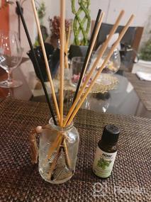 img 5 attached to Hossian Natural Rattan Reed Diffuser Sticks - Fragrance Diffusers With Glass Bottles And Refills - Replacement Wood Sticks For Aromatherapy (7.87" X 3Mm, Primary Color)