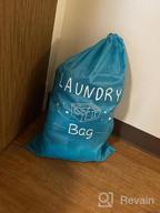 img 1 attached to 2 Pack Extra Large Travel Laundry Bag - Durable Rip-Stop, Wash Me Heavy Duty With Drawstring & Hamper Liner - Machine Washable review by Aaron Jones