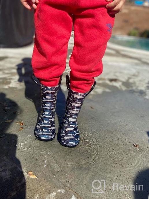 img 1 attached to Kids Outdoor Waterproof Boys' 👦 Shoes - Rainboot Handles Not Required review by Ari Tanner