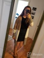 img 1 attached to Women'S Boho Colorblock Cardigan: Lovaru Long Sleeve Loose Knit Sweaters review by Vivian Kai