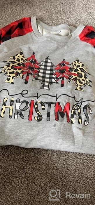 img 1 attached to Anbech Griswold Family Christmas Shirt Women Merry Xmas Raglan Sleeve Baseball Splicing Tops review by Tony Hanson