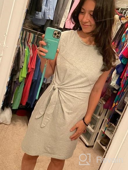 img 1 attached to Stay Chic With LaSuiveur Women'S Tie Waist Bodycon T-Shirt Dress - Perfect For Casual Wear! review by Troy Caldwell