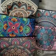 img 1 attached to Women'S 5Pcs Waterproof Cosmetic Makeup Pouches Bulk With Mandala Flower Patterns - Travel Toiletry Organizer Zipper Pencil Bags By Shynek review by Jay Hill