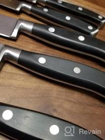 img 5 attached to Совершенствуйте свои кулинарные навыки с набором ножей шеф-повара PICKWILL'S из 5 предметов из высокоуглеродистой нержавеющей стали