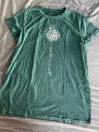 img 1 attached to Women'S Cute Dandelion Tee Shirt: MaQiYa Summer Cotton Vintage Graphic Tops review by Shah Bell