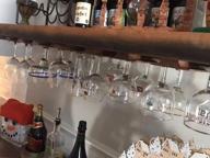 img 1 attached to 18-Glass Under Cabinet Stemware Rack Wooden Wine Glass Holder For Kitchen Shelf | Hanger And Organizer For Stemware And Glassware review by Ronald Howlett