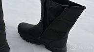img 1 attached to Winter Waterproof Snow Boots For Men - Warm, Lightweight And Slip-On With Mid-Calf Zipper - Perfect For Outdoor Athletic Activities - SILENTCARE review by Chris Tardy