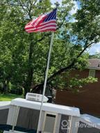 img 1 attached to Extra Thick Heavy Duty Aluminum Flag Pole Kit - WeValor 20FT Sectional In-Ground Flagpole With Free 3X5 Polyester American Flag For Residential Or Commercial Outdoor Use review by Matthew Seamster