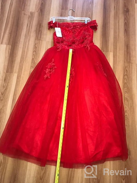 img 1 attached to Magical Princess Flower 👸 Communion Dresses for Girls' Wedding Attire review by Diane Willis