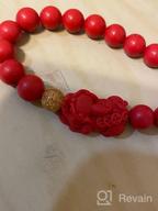 img 1 attached to 💰 Feng Shui Red Bead Bracelet with Pi Xiu Charm for Prosperity and Wealth Attraction - Perfect for Men and Women review by Nate Skinner