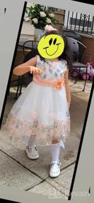 img 8 attached to Кружевное театрализованное платье для маленьких девочек 6M-9T Цветочница Свадебная вечеринка Вечерние платья