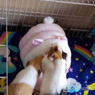 img 1 attached to Small Animal Pet Hideout Hanging Bed: Guinea Pig, Hamster, Rat & More - Perfect Holiday Gift! review by Jae Newton