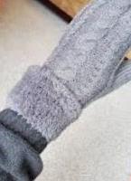 img 6 attached to Cozy & Chic: Women'S Knit Winter Gloves With Plush Lining For Ultimate Warmth & Style
