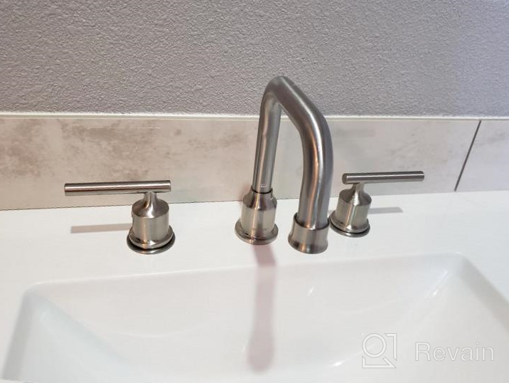 img 1 attached to Oil Rubbed Bronze Widespread Bathroom Faucet With Drain And Supply Lines - Retro 2-Handled Vanity Faucet For 3-Hole Sink Basin By WOWOW review by John Taylor