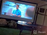 img 1 attached to Projector Screen And Stand,JWSIT 250 Inch Upgraded 3 Layers 16:9 Outdoor Movie Screen Portable Front Projection Screen,Foldable Video Projection Screen With Carry Bag For Home Theater Backyard review by Keith Baker