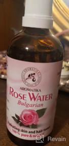 img 6 attached to Чистая и натуральная болгарская розовая вода Aromatika'S - Увлажняйте и питайте кожу с помощью этого цветочного аромата, стеклянный спрей объемом 3,4 унции для всех типов кожи
