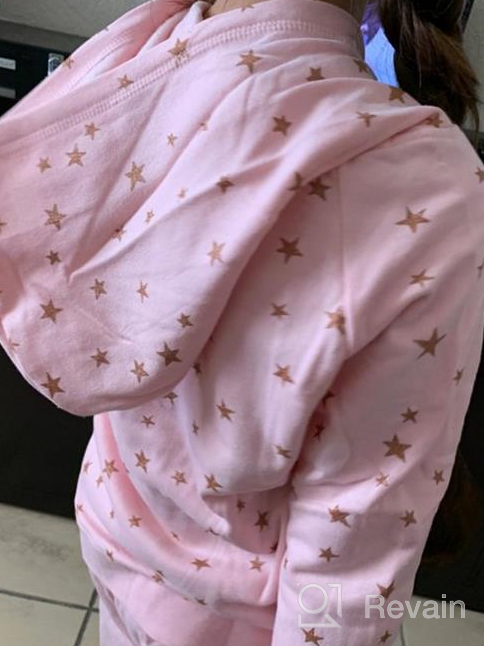 img 1 attached to 🌟 Star Ride Girls Hoodie and Jogger Sweatpant Set: Perfect Match for Effortless Style! review by Theresa White