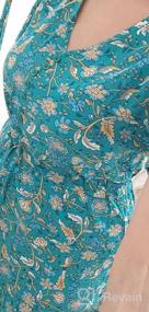 img 6 attached to Оставайтесь освеженными с TEMOFON бохо-платьем с цветочным принтом - идеально для лета!
