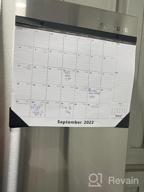 img 1 attached to 2023 Nekmit Magnetic Calendar For Fridge - Home Schooling Plan & Schedule, Ruled Blocks, Black review by Eddie Pollard