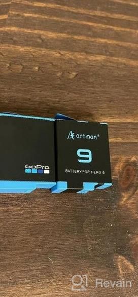 img 1 attached to Artman Enduro Battery 3-Pack For Gopro Hero 11 Black, Hero 10 Black, Hero 9 Black With 3-Channel USB Intelligent OLED Color Display Charger (Fully Compatible With Gopro Hero 11/10/9 Battery Charger) review by Peter Tennant