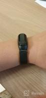 img 2 attached to 💪 Premium Metal Fitness Bracelet - Compatible with Xiaomi Mi Band 3 and 4, Milanese Loop Strap - Black review by Celina Kaczyska ᠌