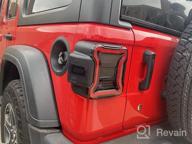 img 1 attached to Jeep Wrangler JL 2018-2021 LED Tail Lights With Reverse Light, Turn Signal Lamp, Running Lights & Side Marker Light - SUPAREE review by Kevin Compton