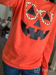 img 5 attached to Halloween Pumpkin Jack-O'-Lantern Lightweight Women'S Pullover Sweatshirt For Costume Party