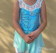 img 1 attached to 🩰 ZNYUNE Snowflake Skirted Ballet Leotard: Stylish Girls' Clothing for Active Dancers review by Becky Ness