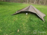 img 1 attached to 🏕️ OneTigris Bulwark Camping Tarp: Waterproof Bushcraft Shelter, Lightweight Hammock Rain Fly Portable Anti UV - 12.8ft x 9.5ft review by Will Carey