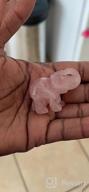 img 1 attached to SUNYIK Rose Quartz Elephant Pocket Statue Kitchen Guardian Healing Figurine Decor 1.5 review by Tim Purdie
