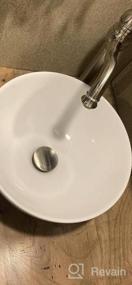 img 7 attached to Современный белый фарфоровый керамический сосуд, раковина для тщеславия, художественная раковина - Lordear 13X13, маленькая круглая чаша, раковина для ванной над прилавком