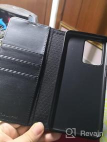 img 5 attached to Чехол-кошелек для Galaxy S20 Ultra с RFID-защитой - темно-синяя откидная крышка-подставка с держателем для карт