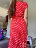 img 1 attached to Boho Wrap Maxi Dress For Women With Polka Dot Print, Floral Split Design Ideal For Casual Summer Parties And Beach Outings - V-Neck, Long Length review by Juan Grayson