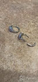 img 5 attached to Horse Hoop Earrings: Hypoallergenic 925 Sterling Silver Horse Gifts for Women & Girls