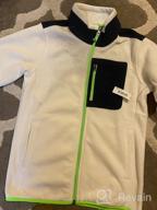 img 1 attached to Stay Warm in Style: Amazon Essentials Boys' Polar Fleece Full-Zip Mock Jacket review by Pat Nard