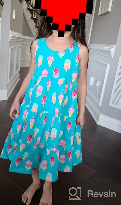 img 1 attached to Adorable Sleeveless Tiered Dresses for Girls - Spotted Zebra Knit Collection review by Jennifer Irvin