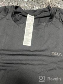 img 5 attached to Men'S UPF 50+ Quick Dry Compression Shirts: TSLA 1-3 Pack For Athletic Workouts & Water Sports