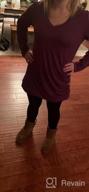 img 1 attached to Women'S Long Sleeve V Neck T Shirt Tunic Blouse With Side Button Decor - SHIBEVER review by Robin Greco