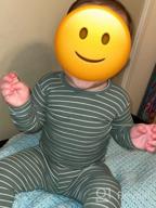 img 1 attached to Comfortable Stripe Pattern Baby Pajama Set For Boys And Girls - Snug Fit Ribbed Sleepwear For Daily Wear By AVAUMA review by Andrea Turnon