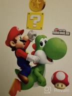 img 1 attached to Super Mario Bros. Yoshi And Mario Giant Wall Decals By RoomMates - Peel And Stick, 23" X 32 review by Art Porras