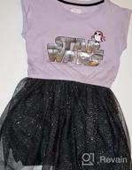 img 1 attached to Disney, Marvel, Star Wars, Frozen, And Princess Girls' Knit Tutu Dresses - Short-Sleeved And Perfect For Toddlers' Fashion review by Greg Birchfield