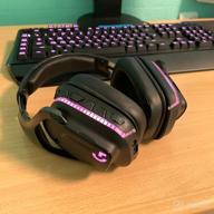 img 1 attached to Immersive Gaming Audio: Logitech G935 Wireless DTS:X 7.1 Surround Sound LIGHTSYNC RGB Headset - Black/Blue review by Kero Sama ᠌